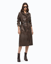 Trenchcoat in Vintage-Optik mit Gürtel -  | Pinko