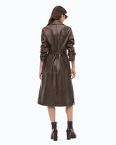 Trenchcoat in Vintage-Optik mit Gürtel -  | Pinko