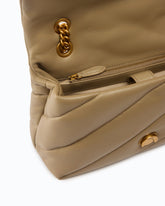 Love Bag Puff medium crossbody bag in quilted nappa leather with jewel buckle -  | Pinko