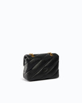 Mini Love Bag Puff crossbody bag in quilted nappa leather with jewel buckle -  | Pinko