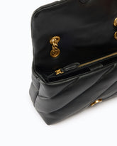 Mini Love Bag Puff crossbody bag in quilted nappa leather with jewel buckle -  | Pinko