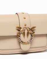 Kleine Schultertasche Love Bag Pocket aus Leder mit Schmuckschnalle -  | Pinko