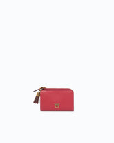 Mini leather wallet with tassel -  | Pinko