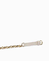 Belt with chain insert, 1.5 cm - Beige | Pinko
