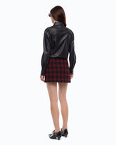 Nappa leather-effect coated shirt -  | Pinko