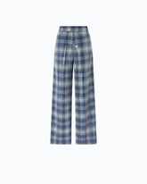 Palazzo trousers with check pattern and sequins -  | Pinko