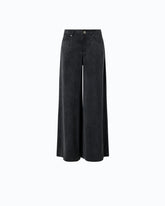 Palazzo trousers in peachskin-feel twill -  | Pinko