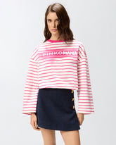 PINKOMANIA gestreiftes Jersey-T-Shirt -  | Pinko