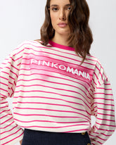 PINKOMANIA gestreiftes Jersey-T-Shirt -  | Pinko