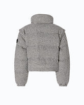 Tweed down jacket with detachable sleeves -  | Pinko