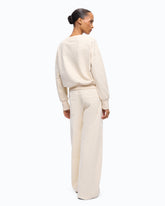 Fully rhinestoned fleece sweater -  | Pinko