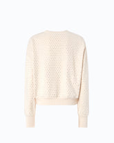 Fully rhinestoned fleece sweater -  | Pinko