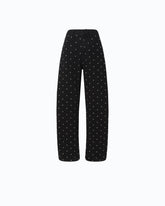 Barrel-fit trousers with studs -  | Pinko