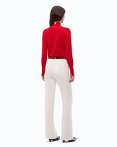 Wool and cashmere turtleneck sweater - Red | Pinko