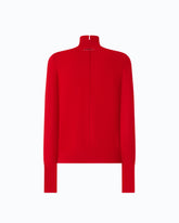 Wool and cashmere turtleneck sweater - Red | Pinko