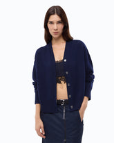 Wool and cashmere cardigan - Blue | Pinko