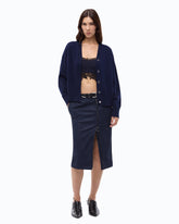 Wool and cashmere cardigan - Blue | Pinko