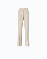 Straight-leg trousers with elasticated waist -  | Pinko