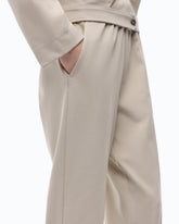 Straight-leg trousers with elasticated waist -  | Pinko