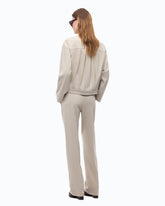 Straight-leg trousers with elasticated waist -  | Pinko