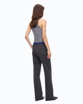 Straight-leg trousers with elasticated waist -  | Pinko