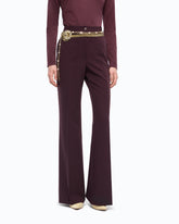 Plain-coloured palazzo trousers -  | Pinko