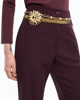 Plain-coloured palazzo trousers -  | Pinko