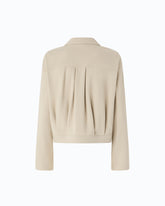 Relaxed-fit overshirt in full Milano-knit fabric -  | Pinko