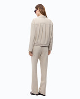 Relaxed-fit overshirt in full Milano-knit fabric -  | Pinko
