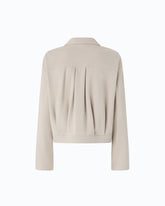 Relaxed-fit overshirt in full Milano-knit fabric -  | Pinko