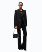 Slim-fit jacket with padded shoulders -  | Pinko