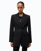 Slim-fit jacket with padded shoulders -  | Pinko