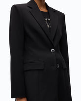 Slim-fit jacket with padded shoulders -  | Pinko
