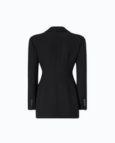 Slim-fit jacket with padded shoulders -  | Pinko