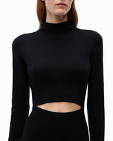 Langes Kleid aus Wollmix mit Cut-out -  | Pinko