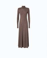 Long turtleneck dress in merino wool -  | Pinko