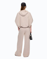 Fleece jacket with hood and chain -  | Pinko
