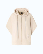 Fleece jacket with hood and chain -  | Pinko