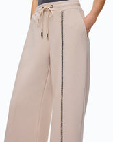 Wide-leg trousers with drawstring and chain -  | Pinko