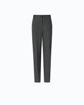 Pinstriped stretch wool-blend cigarette trousers -  | Pinko