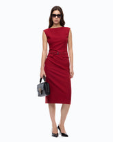 Midi sheath dress with belt -  | Pinko