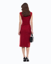 Midi sheath dress with belt -  | Pinko