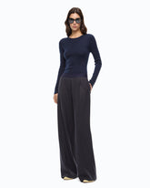 Ribbed sweater with lace -  | Pinko
