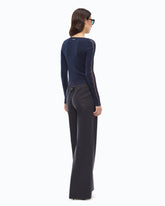 Ribbed sweater with lace -  | Pinko