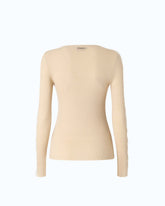 Ribbed sweater with lace -  | Pinko