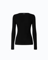 Ribbed sweater with lace -  | Pinko