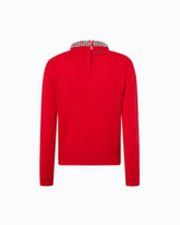 Wool-blend sweater with jewel collar -  | Pinko