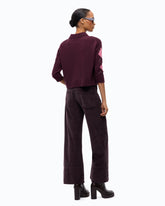 Wool and cashmere sweater with diamond motif - Multicolor Bordeaux-Pink | Pinko