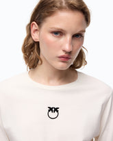 Sweater with Love Birds logo -  | Pinko