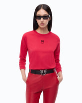 Pullover mit Logo Love Birds - Rot | Pinko